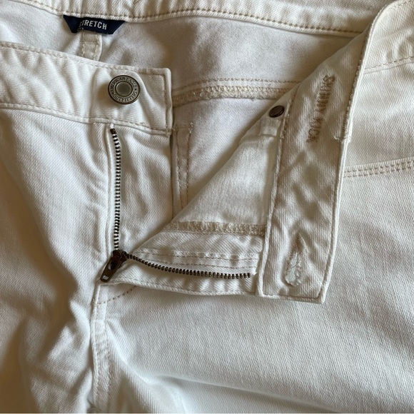 American Eagle,‎ Skinny Kick Flare White Jean Western 16 Petite Summer Neutral - Picture 9 of 13